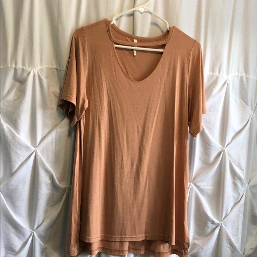 New without tags mittoshop peach/nude top